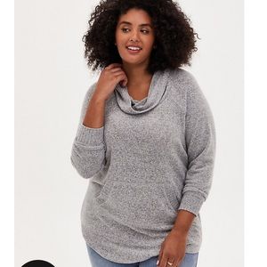 🆕 Torrid NWT Super Soft Cowl Neck Top